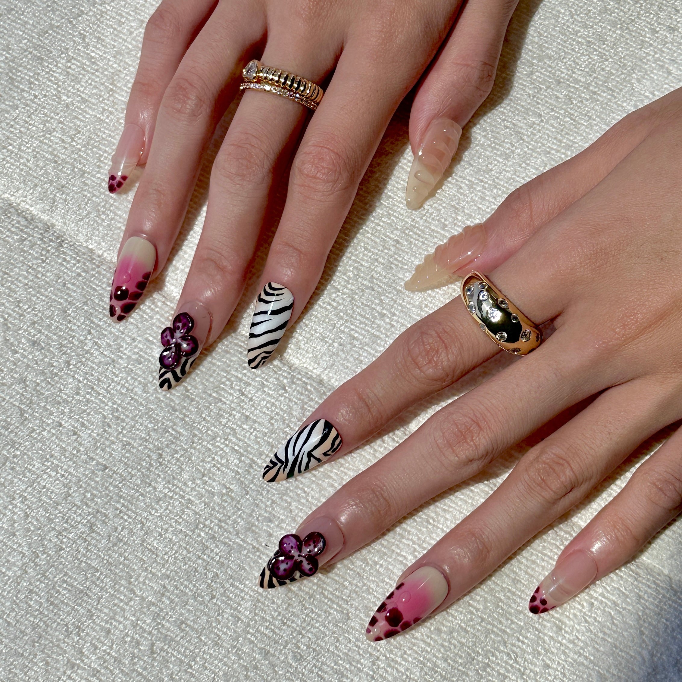 ekazura--Nail tips様 ZanzibarBloom_3DPressonnail_01